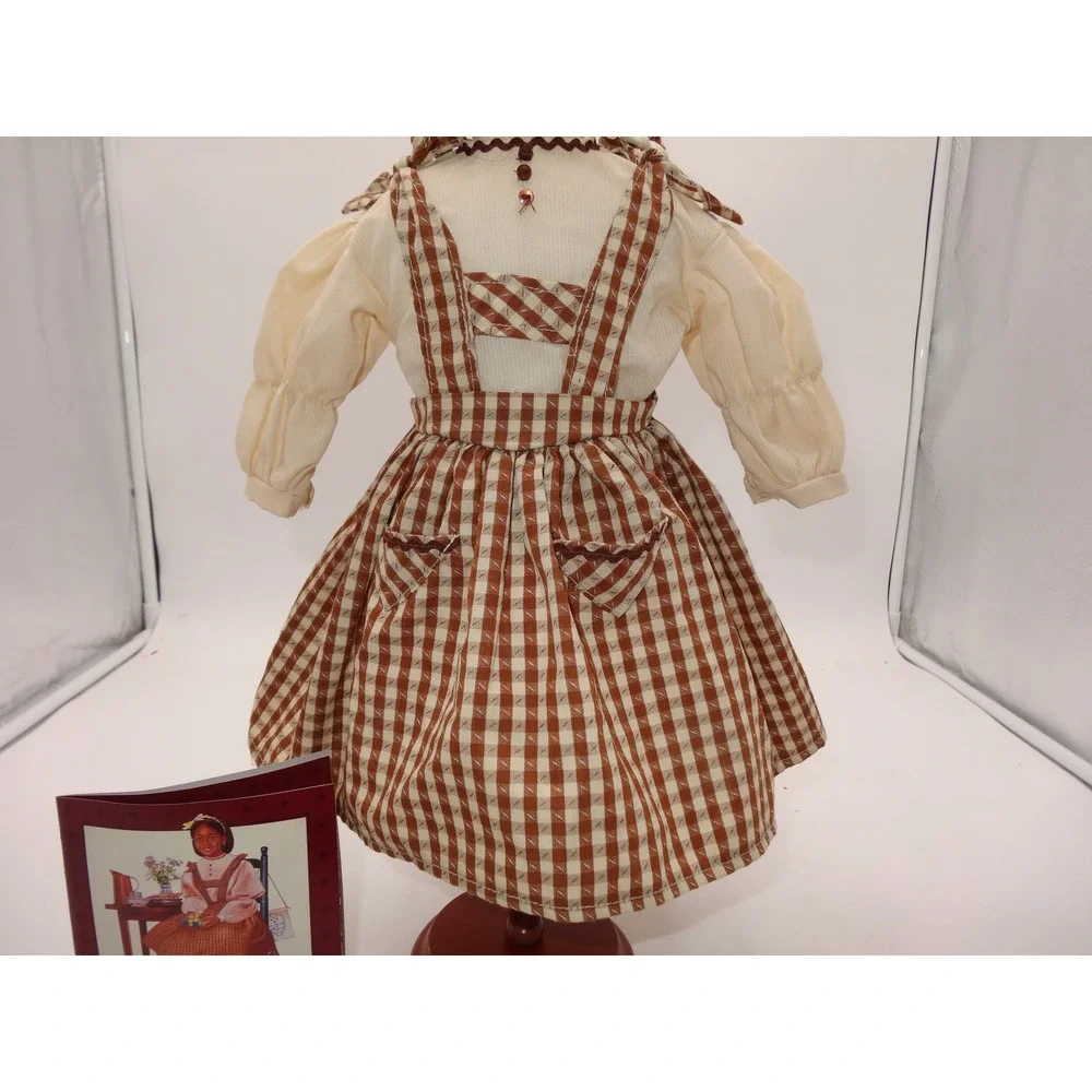 American Girl Addy Birthday Outfit Pinafore Blouse Snood Booklets 1994 Brown